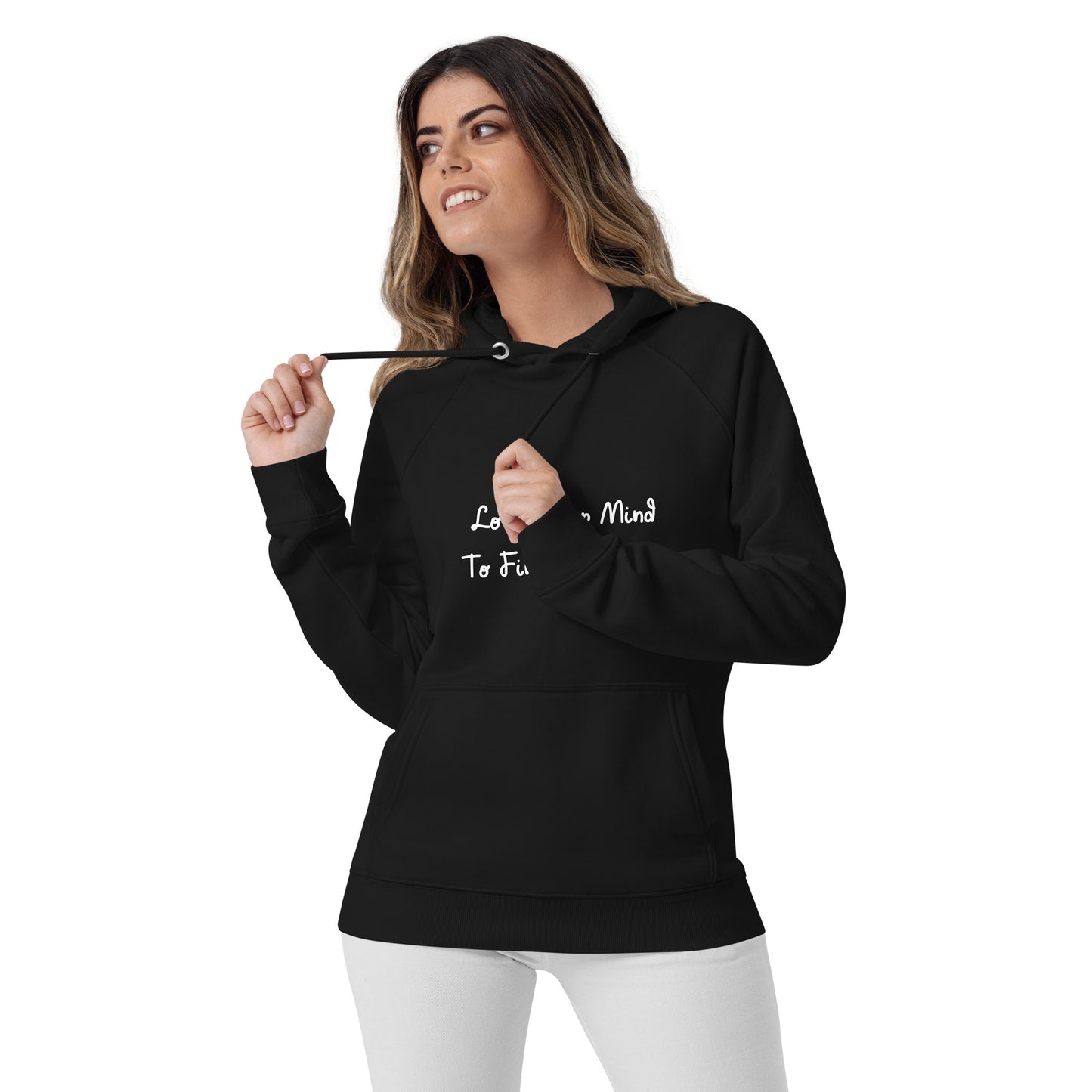 Unisex Quote eco raglan hoodie