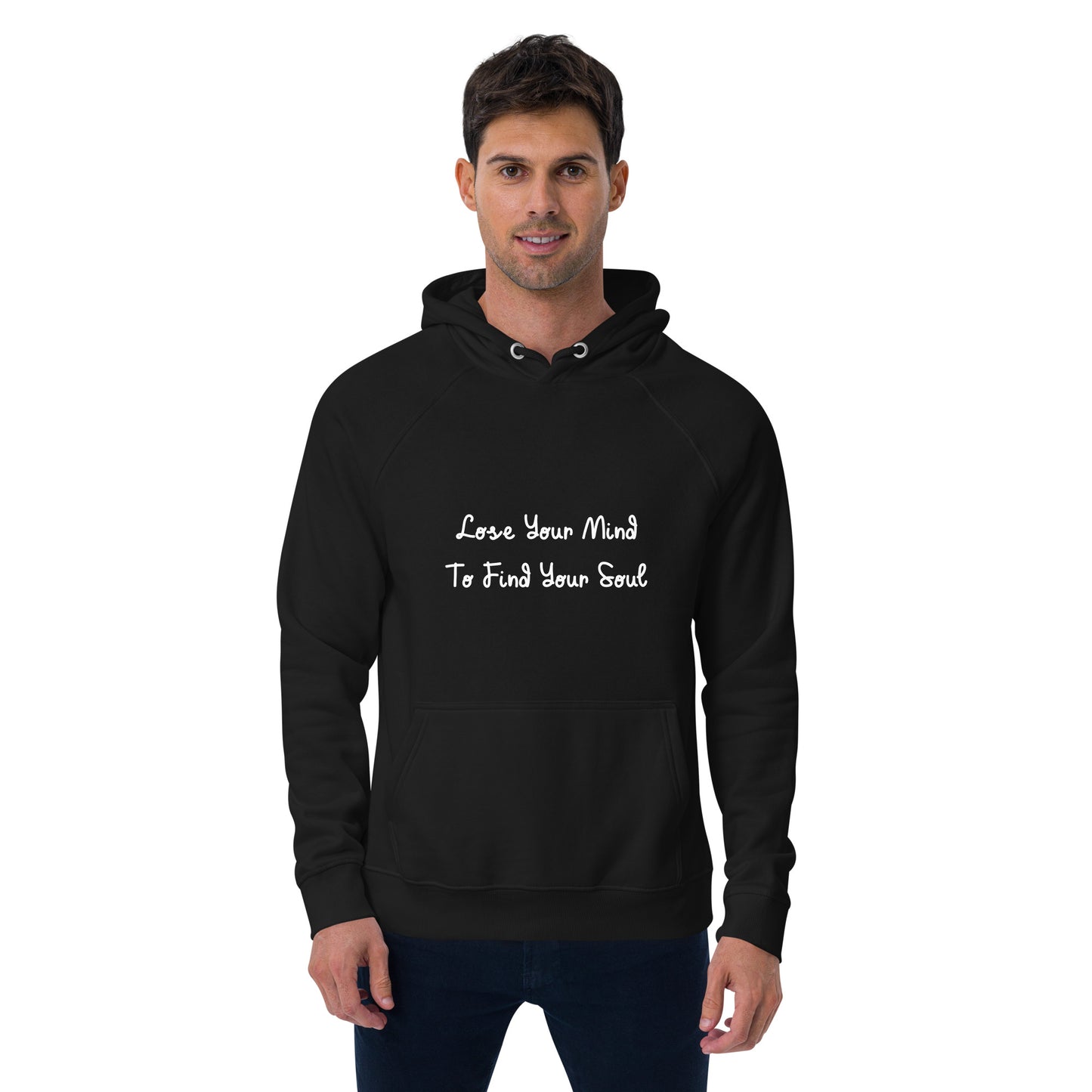 Unisex Quote eco raglan hoodie