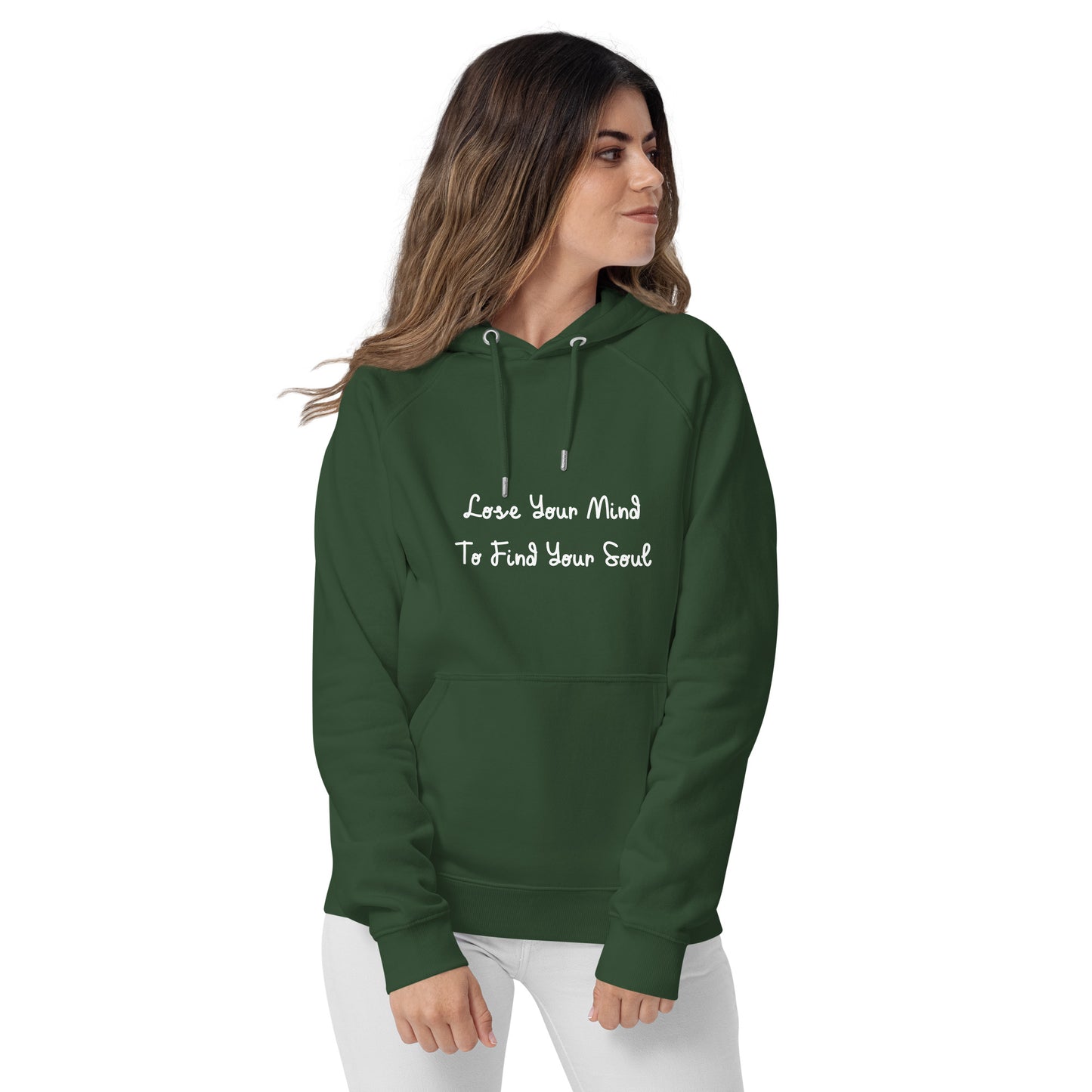 Unisex Quote eco raglan hoodie